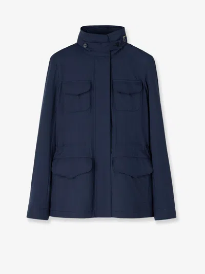 Loro Piana Traveller Windmate Nylon Jacket In Blue