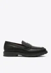 Loro Piana Black Leather Travis Loafer In Black