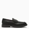 Loro Piana Black Leather Travis Loafer In Black
