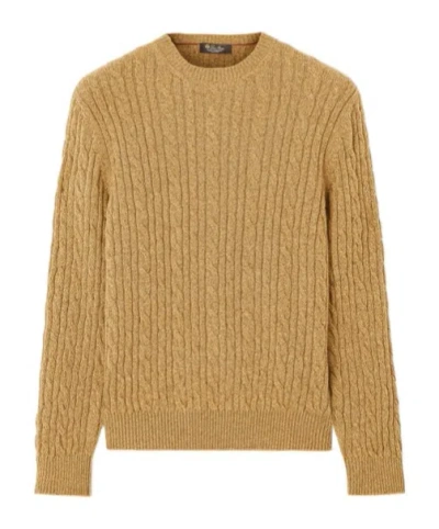 Loro Piana Treccia Crewneck In Gold