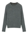 Loro Piana Treccia Crewneck In Gray