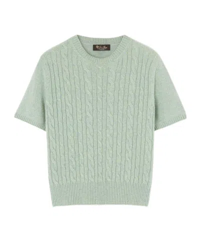 Loro Piana Treccia Crewneck In Green