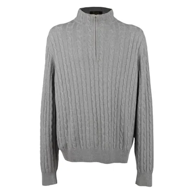 Pre-owned Loro Piana Treccia Mezzocollo Sweater - '10s In Gray