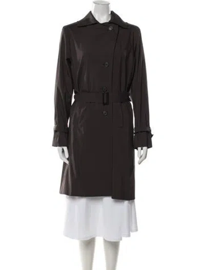 Pre-owned Loro Piana Trench Coat In Grey