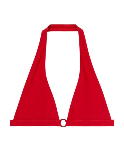 Loro Piana Triangular Bikini In Red