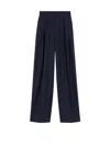 Loro Piana Pleated Trousers In Blue