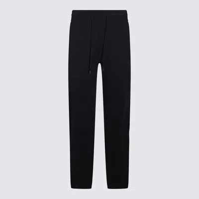 Loro Piana Trousers Blue And Green In Black