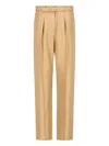 Loro Piana Edward Raw Tussah Silk Trousers In Multicolor