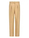 Loro Piana Edward Raw Tussah Silk Trousers In Multicolor