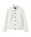Loro Piana Tulus Button-down Denim Coat In White