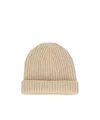 Loro Piana Turn-up Hem Knitted Beanie In Neutral