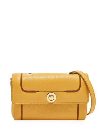 Pre-owned Loro Piana Turn-lock Cross Body Bag In Yellow