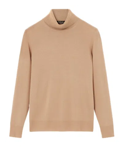 Loro Piana Turtleneck In Brown