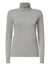 Loro Piana Turtleneck Cashmere Sweater In Gray