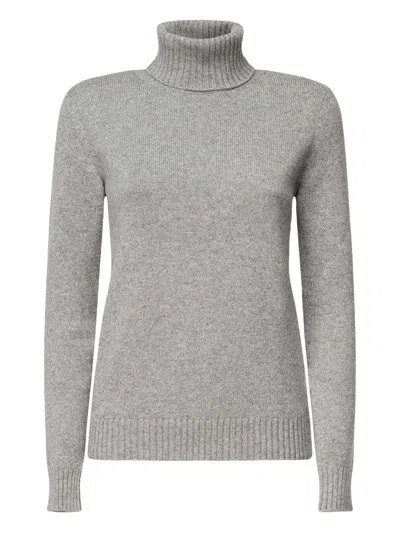Loro Piana Turtleneck Cashmere Sweater In Gray