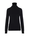 Loro Piana Neo Piuma Cashmere Turtleneck Top In Black