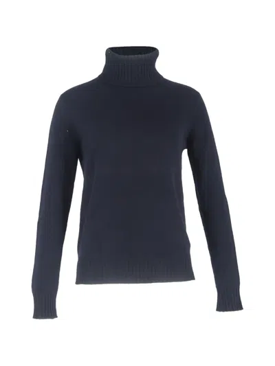 Pre-owned Loro Piana Turtleneck Long-sleeved Sweater In Blue