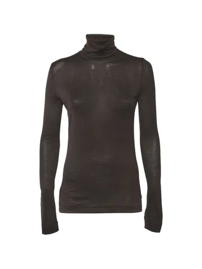 Pre-owned Loro Piana Turtleneck Sweatshirt In Brown