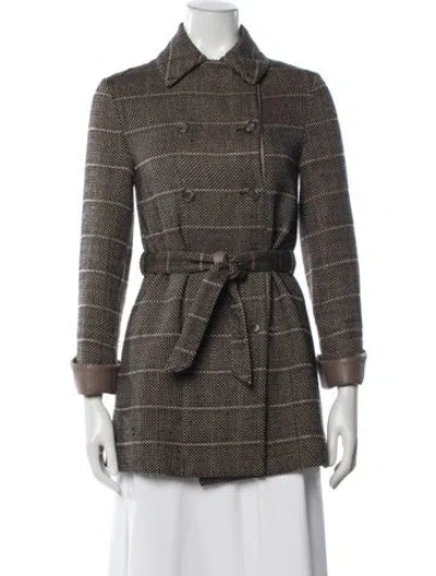 Pre-owned Loro Piana Tweed Pattern In Brown