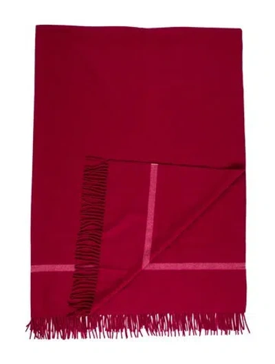 Pre-owned Loro Piana Twelve Baby Cashmere Throw Blanket W/ Tags In Purple