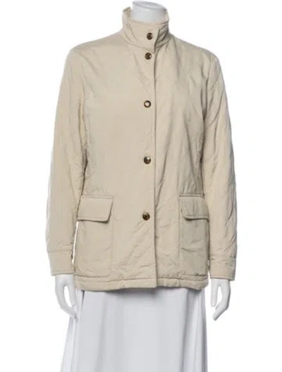 Pre-owned Loro Piana Twenty K Storm System Nylon Jacket In Neutral