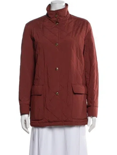 Pre-owned Loro Piana Twenty K Storm System Nylon Jacket In Red