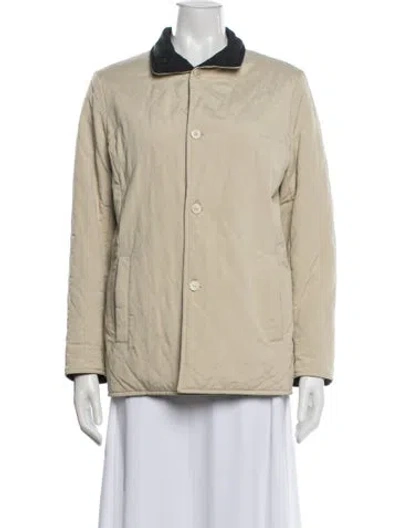 Pre-owned Loro Piana Twenty K Storm System Reversible Nylon Jacket In Neutral
