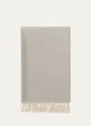 Loro Piana Two-tone Cashmere Stole In C03u Silver Marbl
