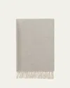 Loro Piana Two-tone Cashmere Stole In C03u Silver Marble Mel Flannel Mel