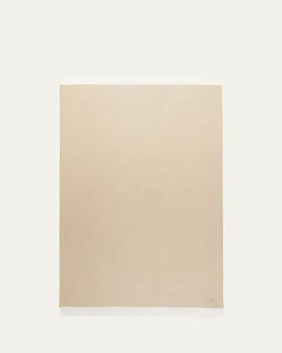Loro Piana Two-tone Baby Cashmere Throw, 59" X 71" In Neutral