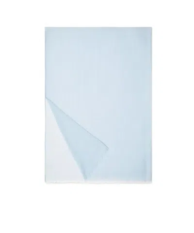 Loro Piana Unique Stole Fringed Scarf In Blue