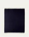 Loro Piana Unito Blanket, 59" X 79" In Blue Navy