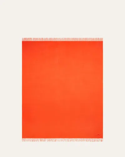Loro Piana Unito Blanket, 59" X 79" In Red