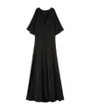 Loro Piana V-neck High-waist Dress In Black