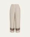 Loro Piana Valerio Printed Silk Twill Wide-leg Pants In Multi