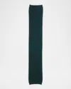 Loro Piana Valle Baby Cashmere Scarf In Boreal Green