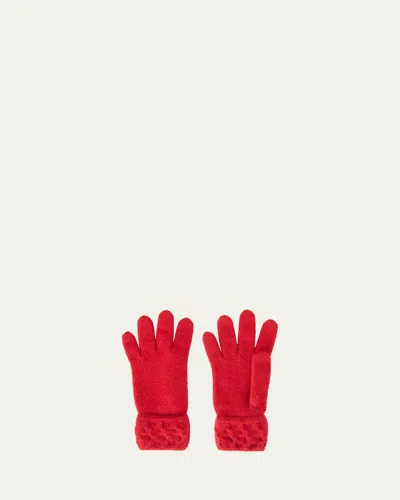 Loro Piana Valle Cashmere Gloves In Candy Apple Red