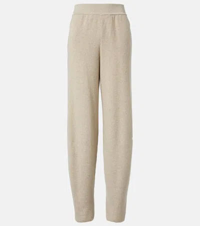 Loro Piana Varallo Cashmere Sweatpants In Beige