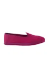 Loro Piana Venice Embroidered Cashmere Flat Shoes In Purple