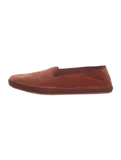 Pre-owned Loro Piana Venice Velvet Slippers In Multicolor