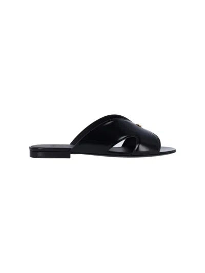 Loro Piana "vera" Sandals In Black  