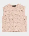 Loro Piana Verbania Sleeveless Cashmere Crop Sweater In J1u4 Dried Flower Pe