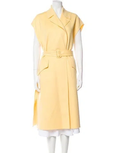 Pre-owned Loro Piana Vest Cashmere Coat In Yellow
