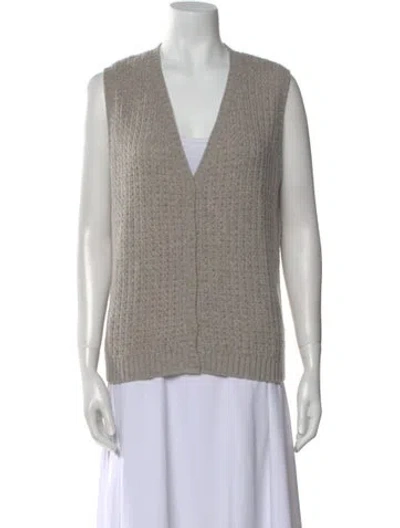Pre-owned Loro Piana Vest Cashmere Sweater In Gray