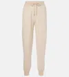 Loro Piana Viera Cotton, Silk, And Cashmere Sweatpants In Braun