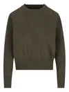 Loro Piana Viera Ribbed-cuff Sweatshirt In Green