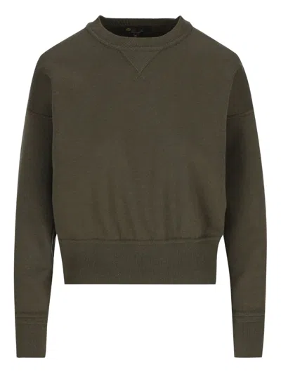 Loro Piana Viera Ribbed-cuff Sweatshirt In Green