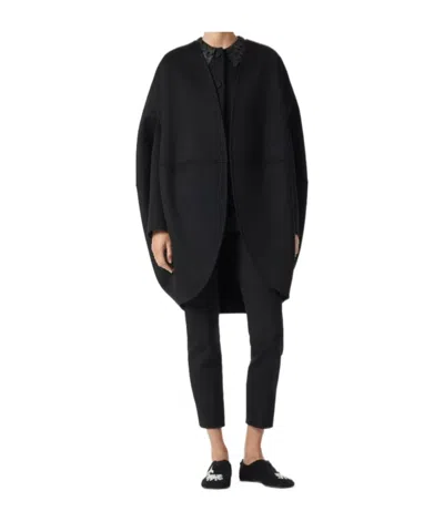 Loro Piana Vika Cape Coat In Black