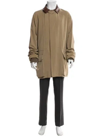 Pre-owned Loro Piana Vintage Horsey Storm System Coat In Neutral