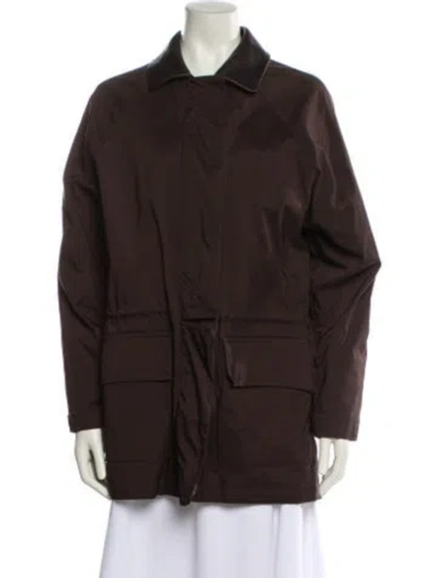 Pre-owned Loro Piana Vintage Horsey Utility Jacket In Brown